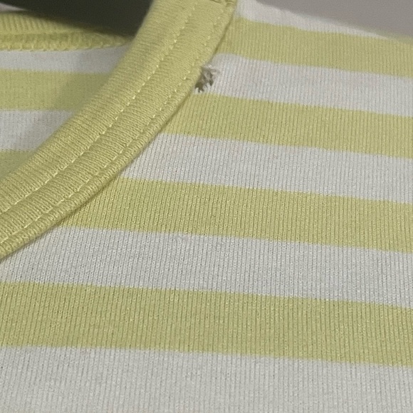 MARIMEKKO lemon striped tee dress, sz M - Picture 7 of 9